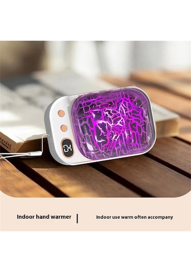 Hx-868a Taşınabilir Kış Elektrikli El Isıtıcı Dijital Ekran 4000mah Güç Bankası