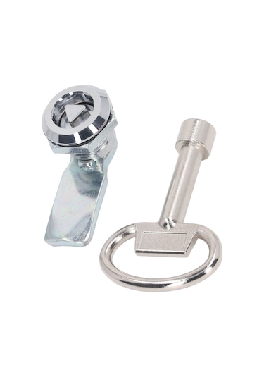 Samdoo Zinc Alloy Chrome Cam Kilit Seti, Üçgen Silindirli Dolap Kilit Ve Anahtar, Güvenli Kilitleme, Dayanıklı Ve Çeşitli Kullanim Alanları
