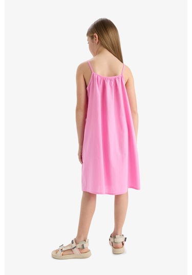 DeFacto Kız Çocuk A Kesim Pamuklu Kolsuz Yazlık Elbise E5808A825HSPN179