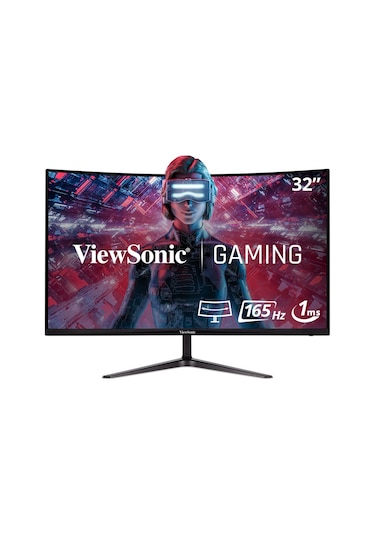 ViewSonic VX3218-PC-MHD 32" 1 MS 165 Hz Adaptive Sync Full HD Curved VA LED Monitör