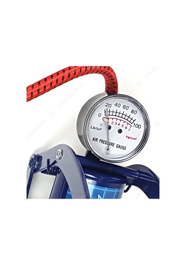 Pistonlu Ayak Pompası Bisiklet Motorsiklet Pompa 100mm Ee025 Çok Renkli