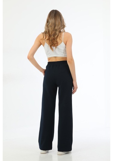 Kallima Lacivert Mevsimlik Salaş Rahat Bolpaça Kadın Eşofman Altı Lacivert