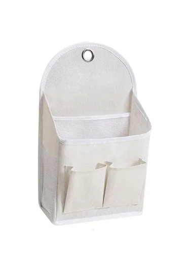 Springsun Duvar Takılı Organizer Çanta - Oxford Kumaş, Su Geçirmez, Makyaj Ve Aksesuar Depolama, 40x23x9 Cm Beyaz