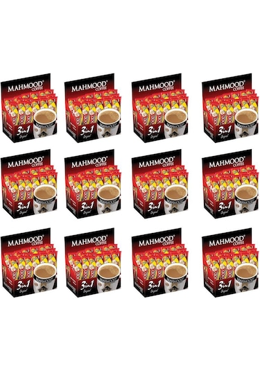 Mahmood Coffee 3ü1 arada 18 gr 48 adet  12 Paket ( 1 Koli )