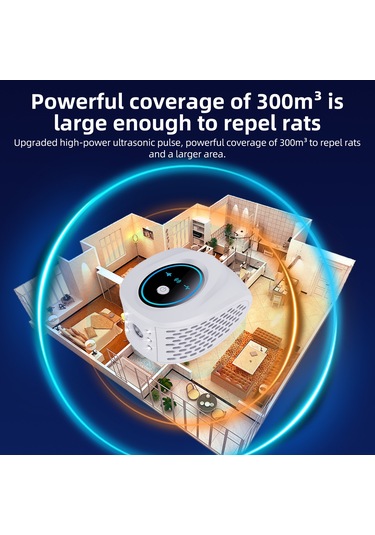 Singree Elektronik Ultrasonik Böcek Kovucu - Sinek, Hamamböceği, Fare Ve Sivrisinekler İçin 4'lü Etkili Çözüm - 300m² Kapasiteli