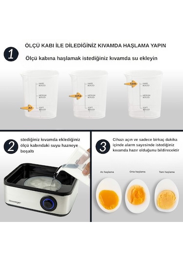 Rowenger 08-EGG 500 W 8'li Yumurta Pişirme Makinesı