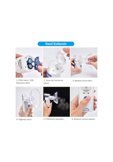 Acura Ac 4020 Taşınabilir Mesh Nebulizatör