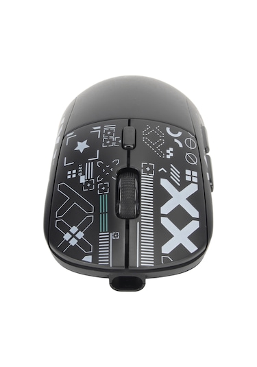 Shineyee Beyaz Rgb Işıklı 3 Modlu Kablosuz Mouse - 5 Seviye Dpı, 2.4g/bt, Type-c Şarj, 500mah Batarya, Taşınabilir Oyuncu Mouse
