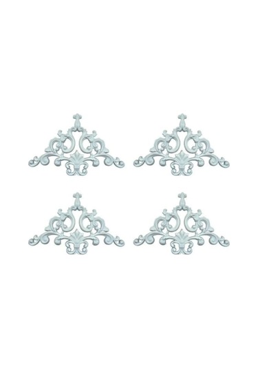 Decomarket Dekoratif Boyanabilir Duvar Çıtası Köşe Motifi Beyaz Model:xa277