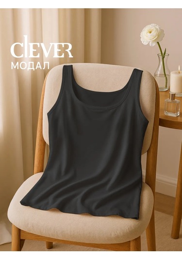 Clever Wear Geniş Askılı Atlet İç Çamaşırı 149937463 Siyah