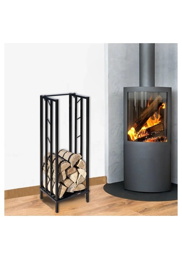 Dekoratif Metal Şömine Ve Soba Yanı Odunluk