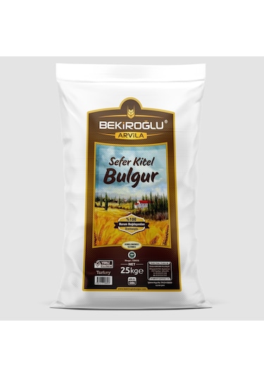 Bekiroğlu Arvila Sefer Kitel Bulgur 25 KG