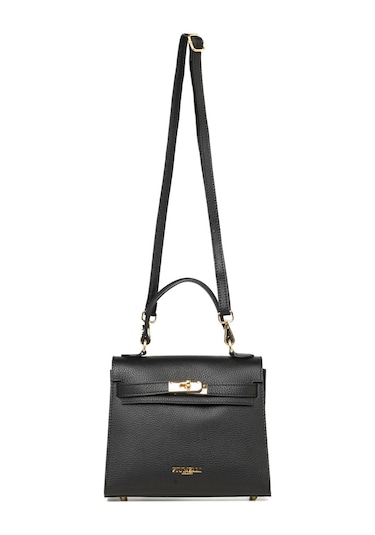 D28 Black Portföy Çantası Kadın Katıa Piumelli Milano Bag D28 Black