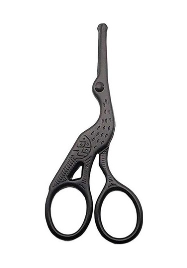 Pazly Profesyonel Paslanmaz Çelik Burun Ve Kaş Makası Seti - Siyah Güzellik Aletleri Siyah