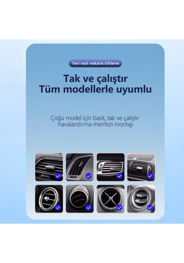Mekanik Kilitli Yerçekimli Araç Telefon Tutucu 1 Saniyede Kilitleme 4.7-7 İnç Uyumlu Tüm Araçlar İçin Evrensel Araç Telefon Tutucusu