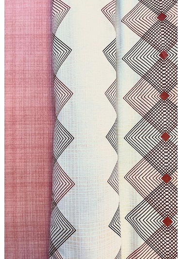 Tek Kişilik Ranforce Nevresim Takımı Düz Çarşaflı Dıamond Pudra