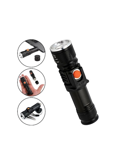 P50 Led Şarjli Mıknatıslı Usb El Feneri Wt-622 Çok Renkli