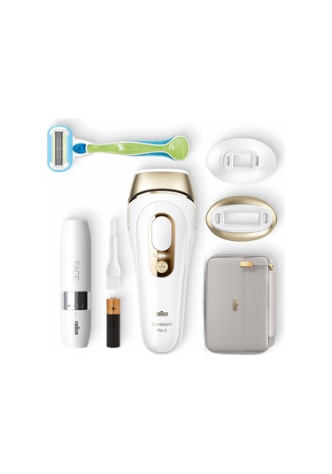Braun Silk Expert Pro 5 PL5159 2 Başlıklı Yeni Nesil IPL Epilasyon Cihazı + FS1000 + Tasarım Çanta