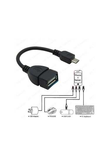 Cep Telefonu Tablet için Micro USB OTG Çevirici Data Kablosu