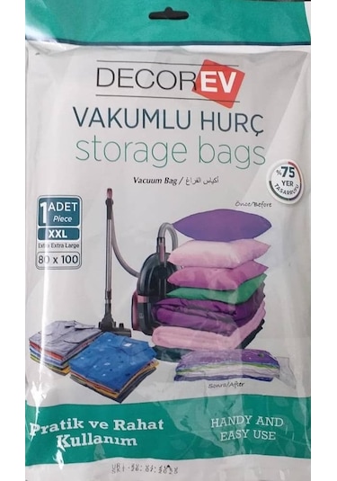 Dekorev Vakumlu Hurç Tekli - Xxl 80x100cm Diğer
