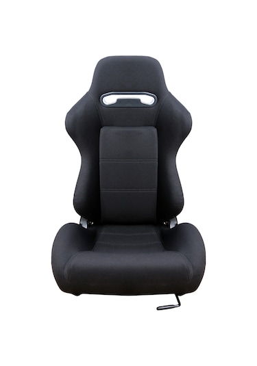 Oto Spor Koltuk Siyah Süet Kaplama Recaro Model 1 Takım 2 Adet