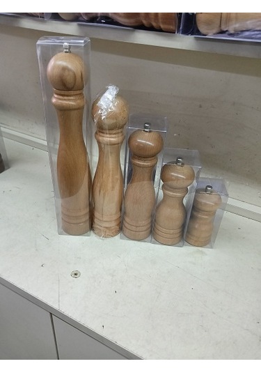 Yerli Üretim Ahşap Tuz-karabiber Değirmeni 25cm