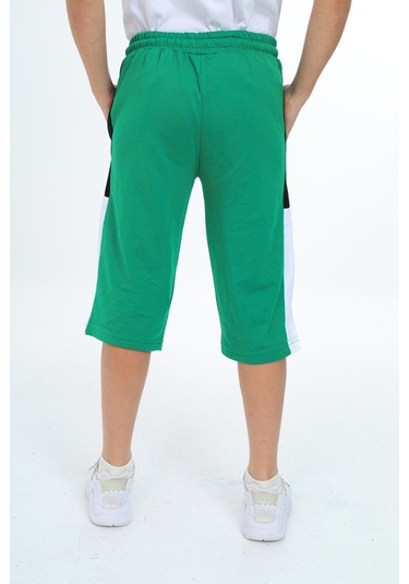 Erkek Çocuk Garni Detaylı Kapri Alt 12204 Yeşil
