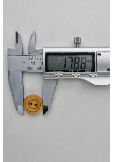 Küçük Boy Ahşap Yuvarlak Kaban Çeket Hırka Yelek Düğmesi 5 Adet