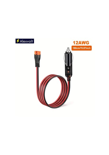 Xuweiwei 1.8m/6ft 12awg Sigara Çakmağı Erkek Xt60ı Dişi Bağlantı Kablosu Mat Kaplama Batarya Şarj Cihazı Uyumlu