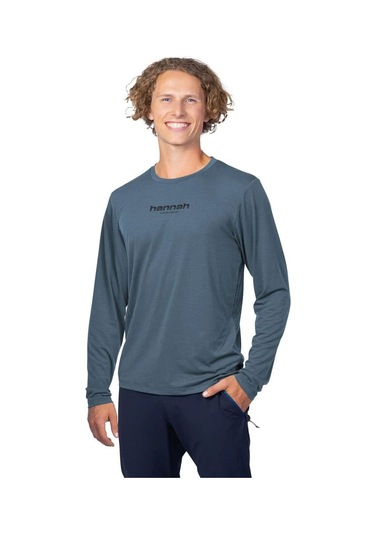 Hannah Bine L/s Uzun Kollu Erkek T-shirt Anthracite