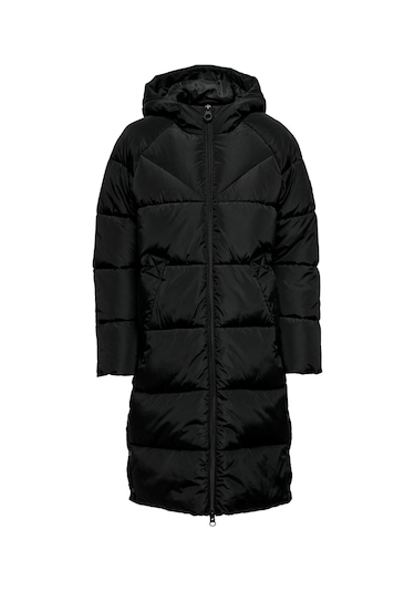 Only Kapüşonlu Puffer Siyah Kadın Kaban 15304786 001