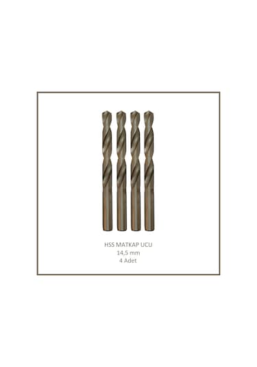Hss Matkap Ucu 14,5 Mm, Metal, Ahşap, Plastik İçin 4 Adet