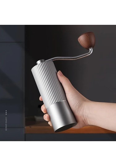 Honeybeeshop Siyah Paslanmaz Celik Manuel Kahve Cekirdek Ogutucu Ev Ofis Kullanimi Elektrik Gerektirmez