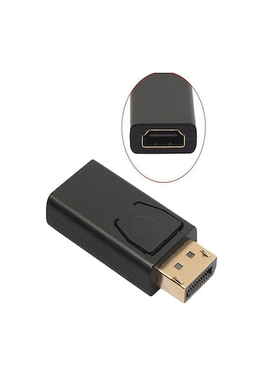 Displayport'tan Hdmı Adaptörüne Mini Dönüştürücü Çevirici Video Ses Pc Dizüstü Projektör İçin