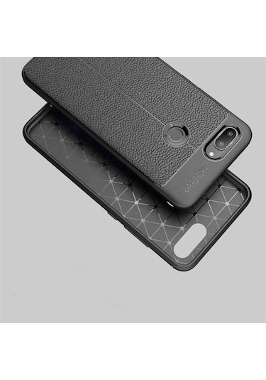 Xiaomi Mi 8 Lite Kılıf Deri Tarzı Niss Silikon Case