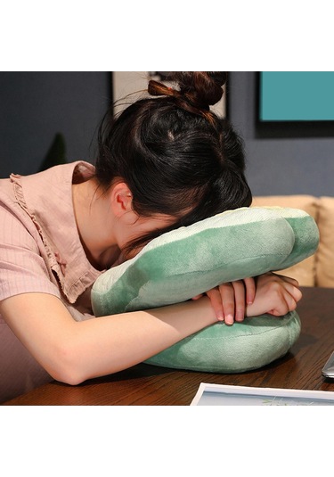 Homyl Uyuklayan Masa Yastık Doldurulmuş Oyuncak Rahat, , Yeşil