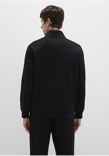 Mavi - Fermuarlı Siyah İnterlok Sweatshirt 0s10381-900 Siyah