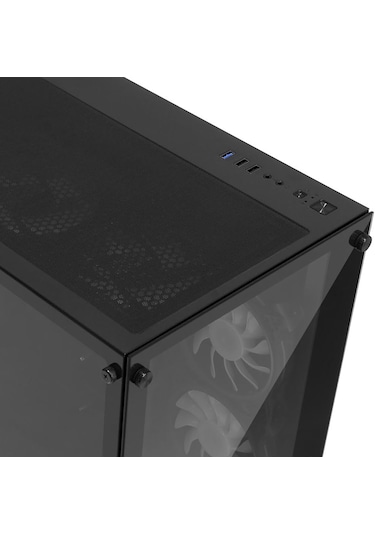 Gameforce Liquid Mini 6x120 MM RGB Fanlı Micro ATX Oyuncu Bilgisayar Kasası