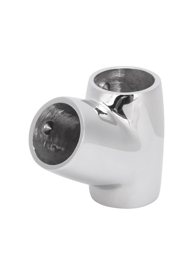 Lemestar 60 Derece Sağ T-kolu 22mm - 316 Paslanmaz Çelik Denizcilik Aksesuarı - Pürüzsüz Parlak, Korozyon Dayanıklı
