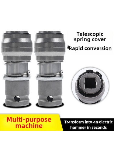 Hombey Elektrikli Anahtar'dan Çekiç Ve Matkap'a Dönüştürücü Aracı - 1/2 Kafa İle Kare/uçak Saplı Darbeli Matkap Uçları İçin Çevirme Kolu Kare Saplı 1 Adet