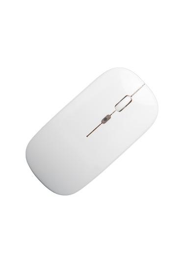 Tenfowee Beyaz Usb Şarjlı 2.4g Kablosuz Sessiz Fare - 3 Seviye Dpı Ayarı, Led Işıklı, 10m Mesafe, Ergonomik Tasarım Batarya Dahil