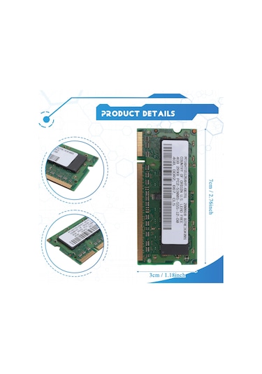 Ddr2 4gb Laptop Ram Bellek 667mhz Pc2 5300 Sodımm 1.8v 200 Pin