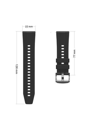 Huawei Watch Gt 4 46mm Silikon Saat Kayışı Spor Bileklik Saat Kayışı İçin 22mm Kayış