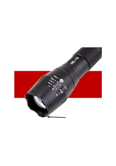 Cbtx Cree Xml-t6 Ayarlanabilir Odak Yakınlaştırmalı Ultra Parlak Led El Feneri Feneri Yalnız 18650 Sürümü