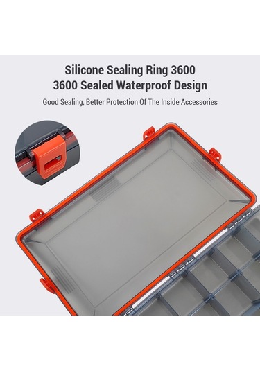 Aubyhe Xl Mavi Su Geçirmez Plastik Olta Takımı Kutusu - Ayarlanabilir Tabaklar Ve Taşıma Kolu İle Organize Edin