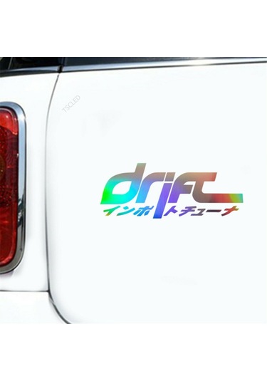 Drift Araba Sticker Oto Yapıştırması 1