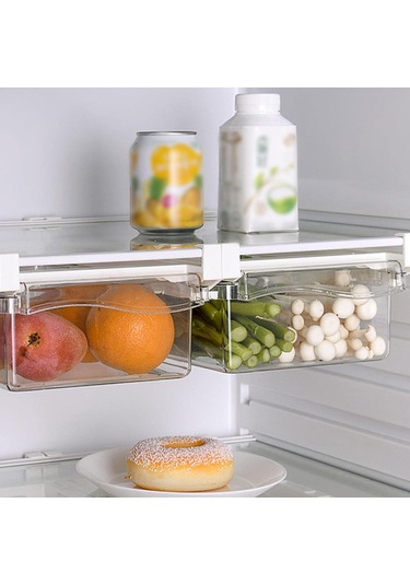 Skycity Buzdolabı İçin Şeffaf Pp Malzeme Çekmeli Çekmece - Yemek Depolama Ve Düzenleme Aleti, 30x16x8 Cm Şeffaf