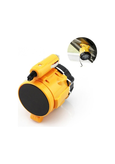 12v Mini Araç Işıldak Spot Mıknatıslı Turuncu
