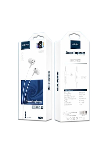 Hepu HP341 Stereo Kulak İçi Kablolu Kulaklık 3.5Mm