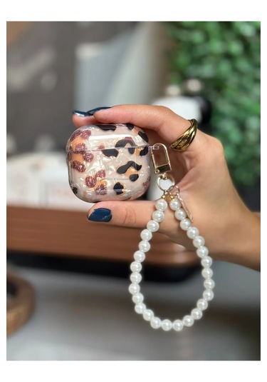 Airpods 4. Nesil 2024 Uyumlu Silikon Sevimli Figürlü Kılıf Leopar